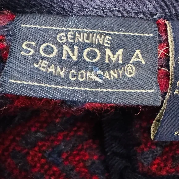 Vintage Sonoma Wool Blend Scenic Tapestry Jacket L - Picture 13 of 14